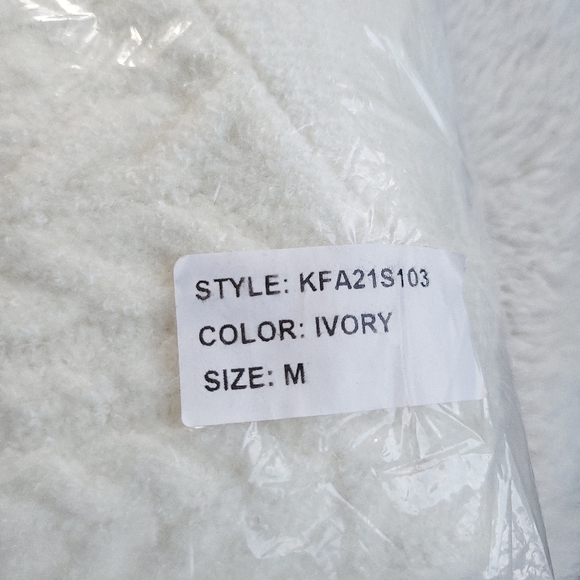 For Love & Lemons Puff Sleeve Cable Knit Sweater - Picture 6 of 9